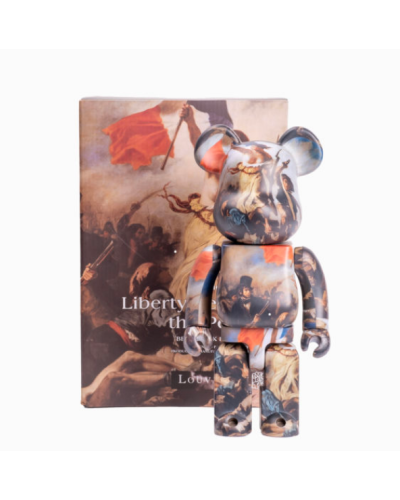 Bearbrick Liberty Leading The People, Eugène Delacroix 400% + 100%